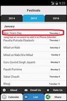 Indian Festivals Calendar screenshot 3