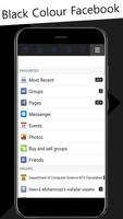 Black Theme For Facebook capture d'écran 1
