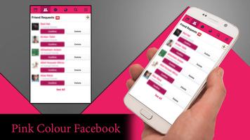 Pink Theme for Facebook Affiche