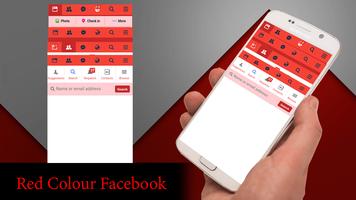 Red Theme For Facebook captura de pantalla 3