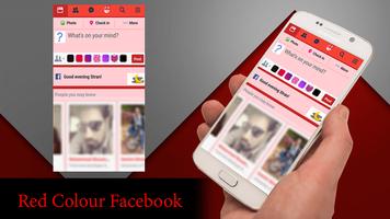 Red Theme For Facebook plakat