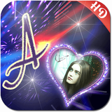 Lighting Text Photo Frames 2018 icône