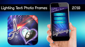 Lighting Text Photo Frames 2018 পোস্টার