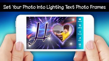 Lighting Text Photo Frames 2018 screenshot 2