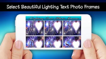 Lighting Text Photo Frames 2018 screenshot 3