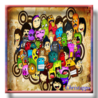 Basit doodle sanat simgesi