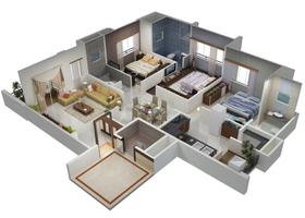 3D Simple House Plan capture d'écran 2