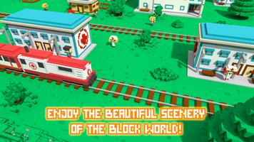 TRAIN SIMULATOR BLOCKY 3D : MEDICAL CARE TRAIN capture d'écran 2