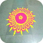 simple rangoli designs free icône