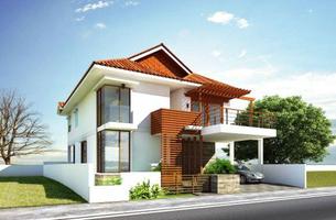 Simple House Exterior Designs poster