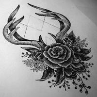 Elegantly Simple Tatto Design Affiche