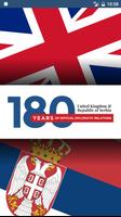 180 years UK - Serbia Affiche