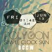 UCCW Polygon simple clock