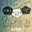 UCCW Polygon simple clock APK