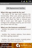 SIM Replacement Notifier 포스터