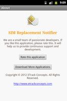 برنامه‌نما SIM Replacement Notifier عکس از صفحه