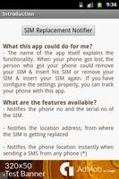 SIM Replacement Notifier screenshot 3