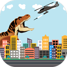 Dinosaur vs Helicopter Battle icon