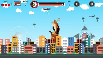 Dinosaur vs Helicopter Battle poster