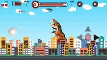 Dinosaur vs Helicopter Battle imagem de tela 1