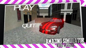 Sport Car Simulator 3D Affiche