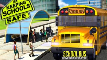 school bus driving simulator Affiche