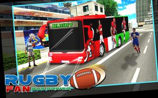Rugby Fan Bus Driver Affiche