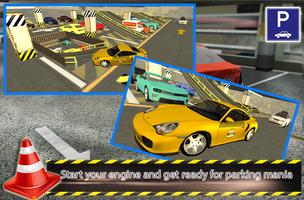 Poster City Mall Taxi Parking 3d