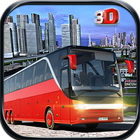 coach bus simulator driving icon