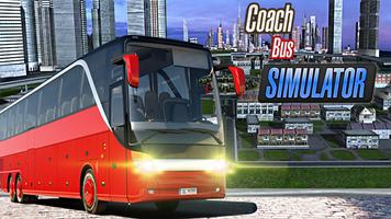 coach bus simulator driving Affiche