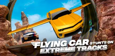 Flying Car Stunts On Extreme Tracks