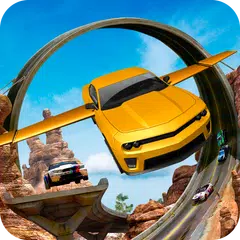 download Flying Car Stunts On Extreme Tracks APK