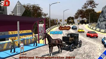 Horse Carriage Offroad Transportation 2017 الملصق