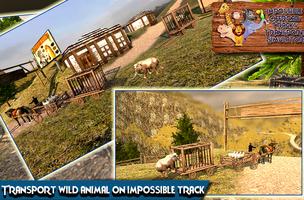 Impossible Tracks 3d Simulator : Animal Transport اسکرین شاٹ 2