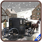 offroad horse carriage human transportation game آئیکن