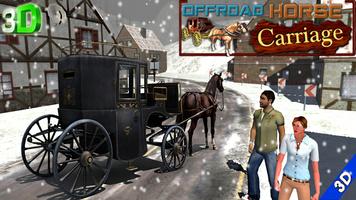 Poster offroad horse carriage human transportation game