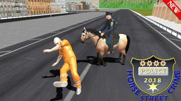 警察の馬の街の犯罪ゲーム：犯罪シミュレータの3D ポスター