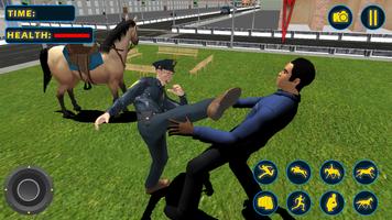 警察の馬の街の犯罪ゲーム：犯罪シミュレータの3D スクリーンショット 2