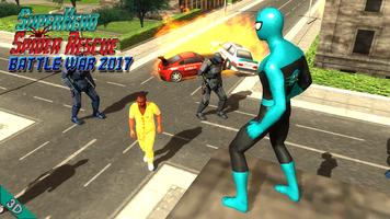 Superhero Spider Battle War Rescue Mission 2017 Affiche