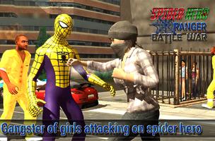 spider hero ranger battle war Ekran Görüntüsü 1