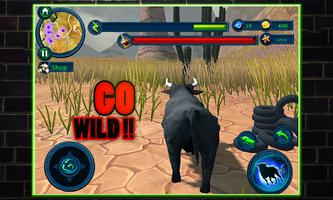 Angry Bull Fighting Game - Jungle Adventures 🐂 capture d'écran 1