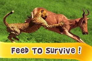 Wild Cheetah Simulator 3D capture d'écran 1