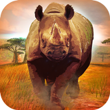 African Rhino Attack Simulator icône