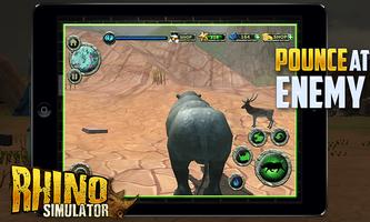 African Rhino Attack Simulator 截图 1