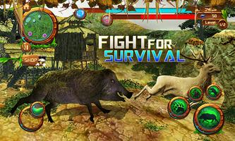 Wild Boar Attack Simulator 3D 🐗 capture d'écran 1