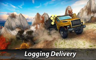 🚛Offroad Timber Truck: Driving Simulator 4x4 پوسٹر