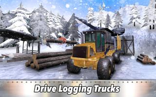 6x6 🌲 Timber 🚛 Trucks Simulator: Winter Logging পোস্টার