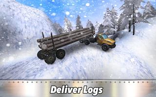 6x6 🌲 Timber 🚛 Trucks Simulator: Winter Logging تصوير الشاشة 2