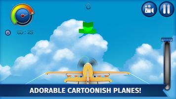 Cartoon Plane - Sky Voyage 3D Poster