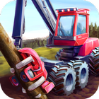 Forest Harvester Tractor 3D ไอคอน